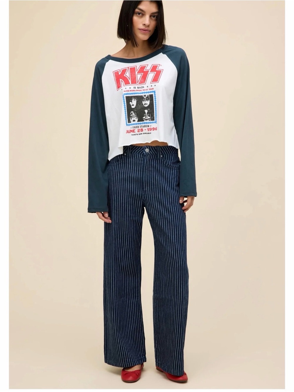 Daydreamer KISS Raglan Long Sleeve T-shirt, Sz M, NWT - Picture 4 of 8